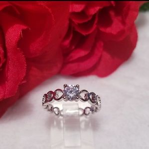 💎Open Hearts Band CZ Ring